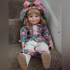 Vintage Bette Ball Doll Musical Porcelain